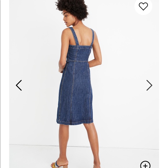 Madewell button front denim dress - Picture 3 of 7